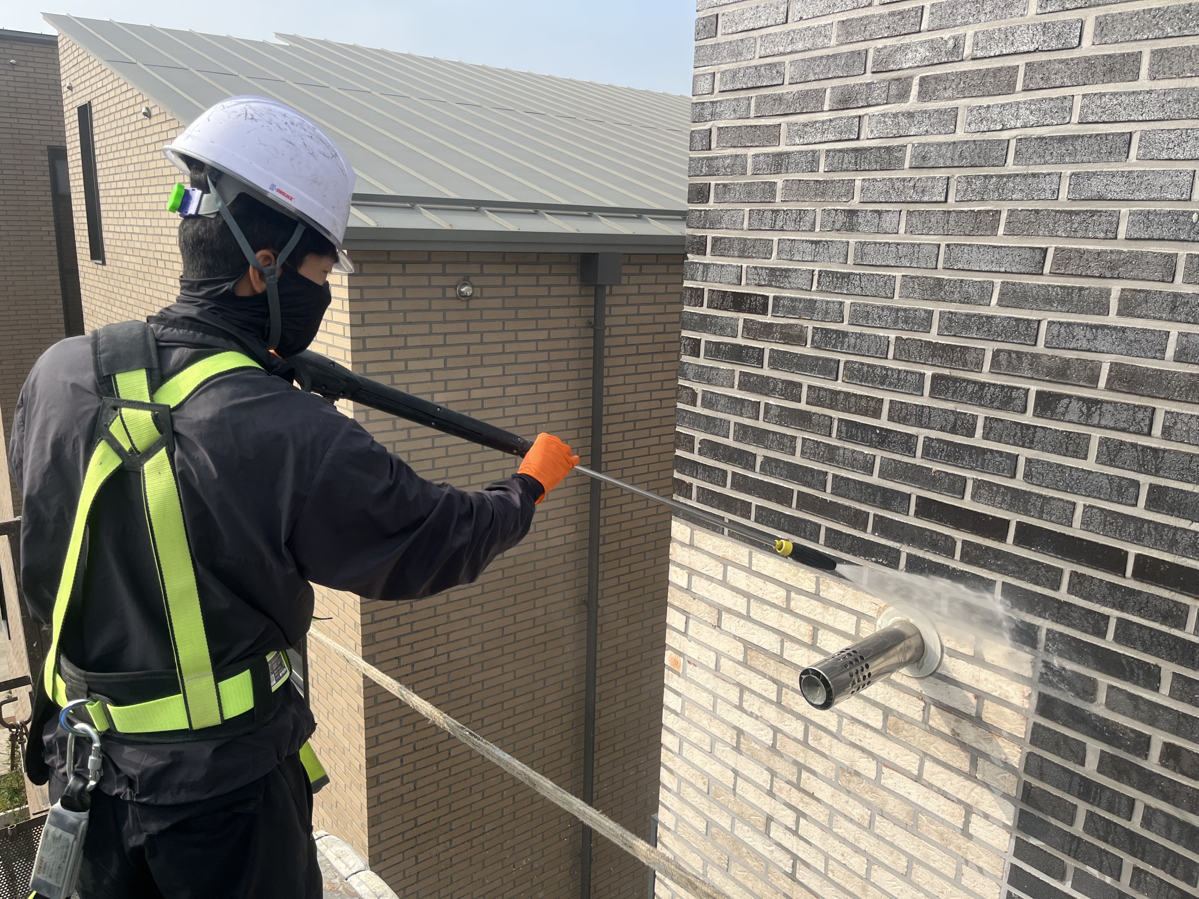 외벽 청소 현장 2